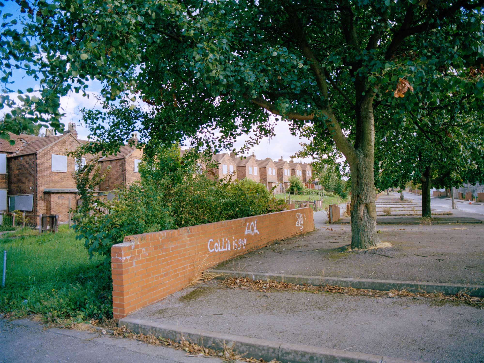 Terraced houses, Pleasley, Derbyshire.