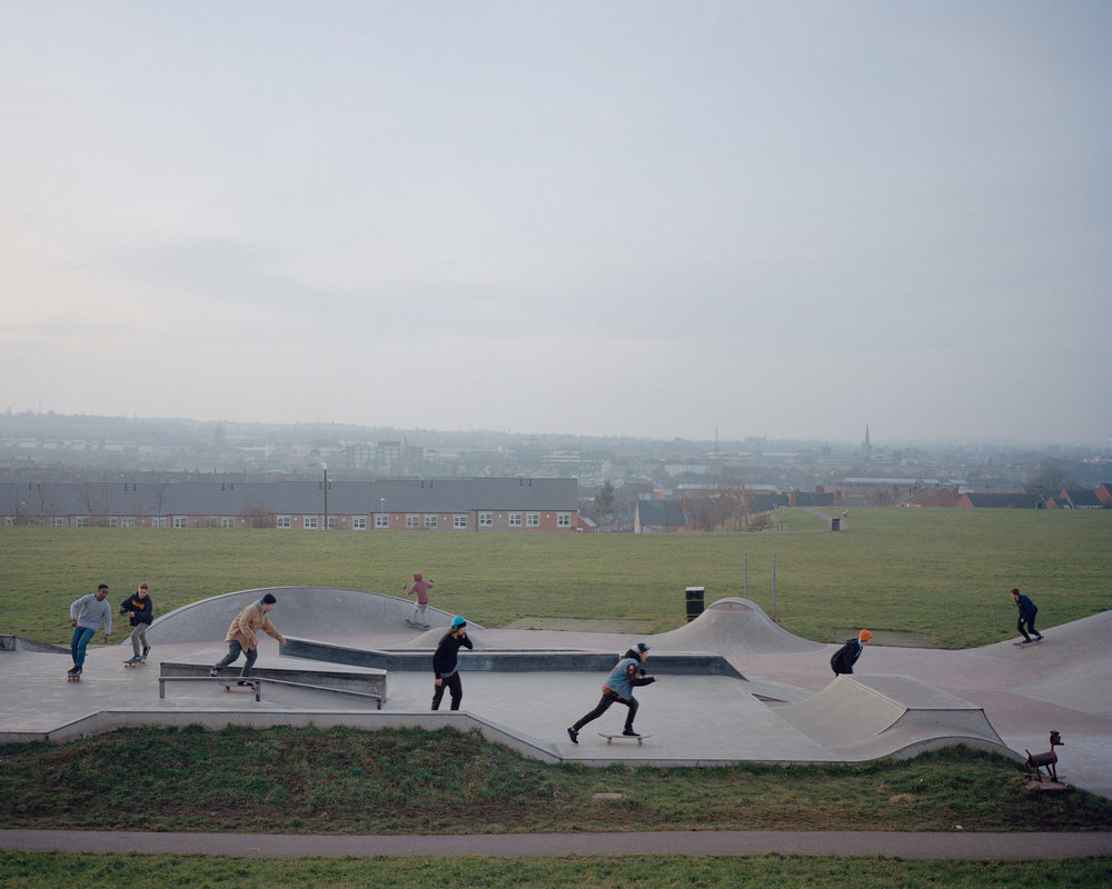 Mansfield skatepark, Nottinghamshire.