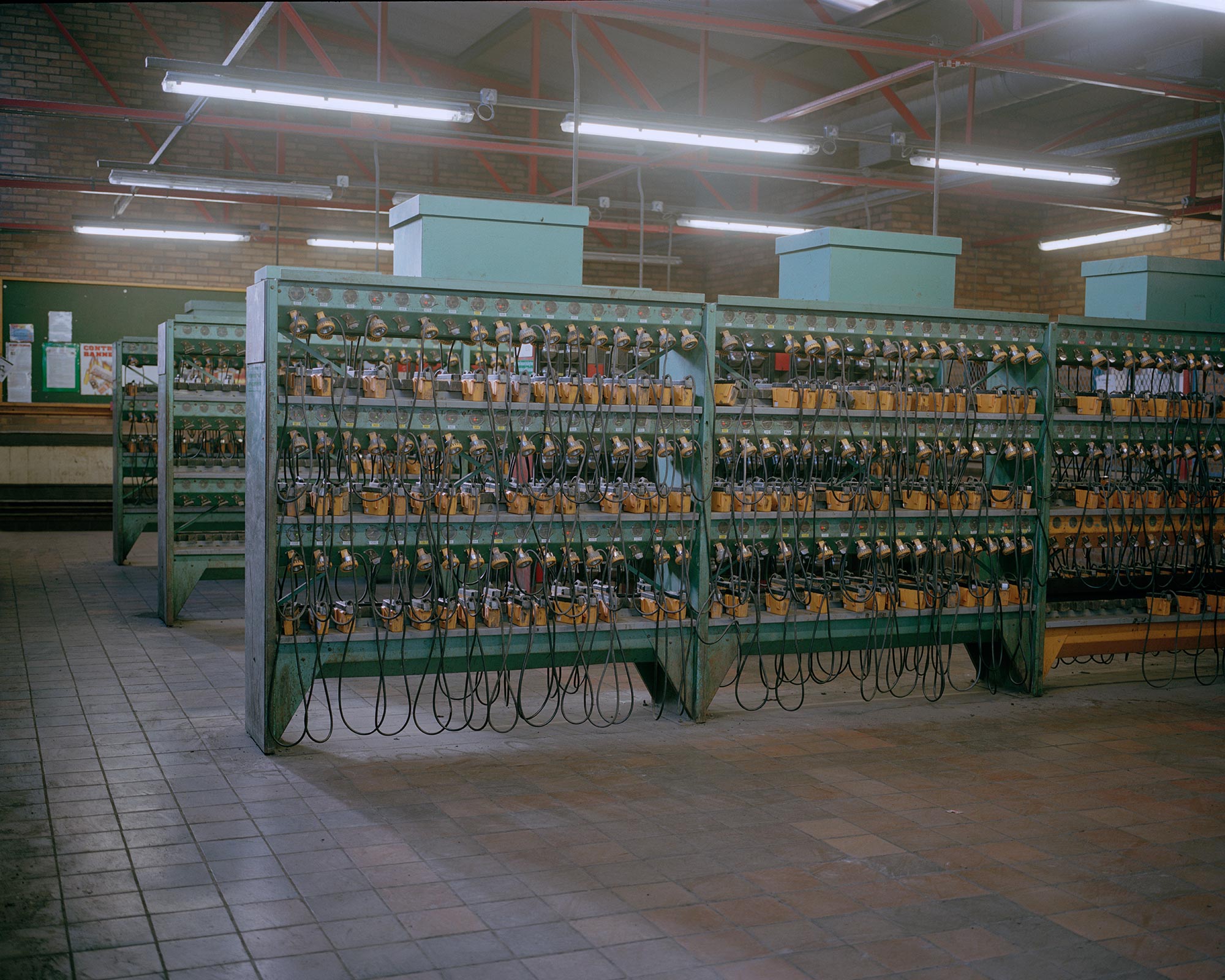 Lamp room, Thoresby Colliery, Nottinghamshire.