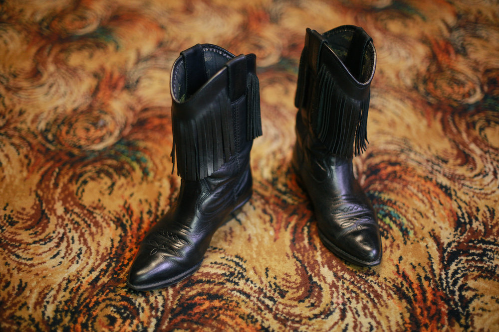 Line dancing boots, Moira Miners' Welfare, Leicestershire.