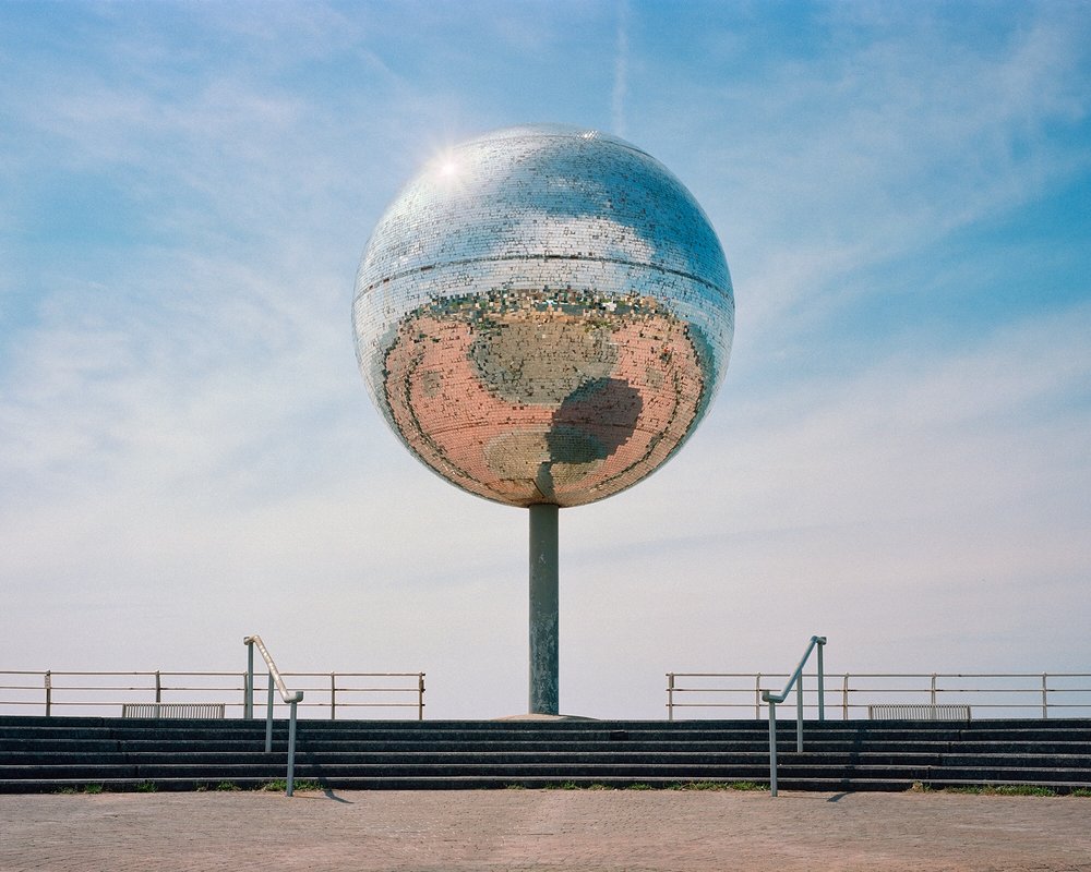 World's largest mirror ball, Blackpool, Lancashire.