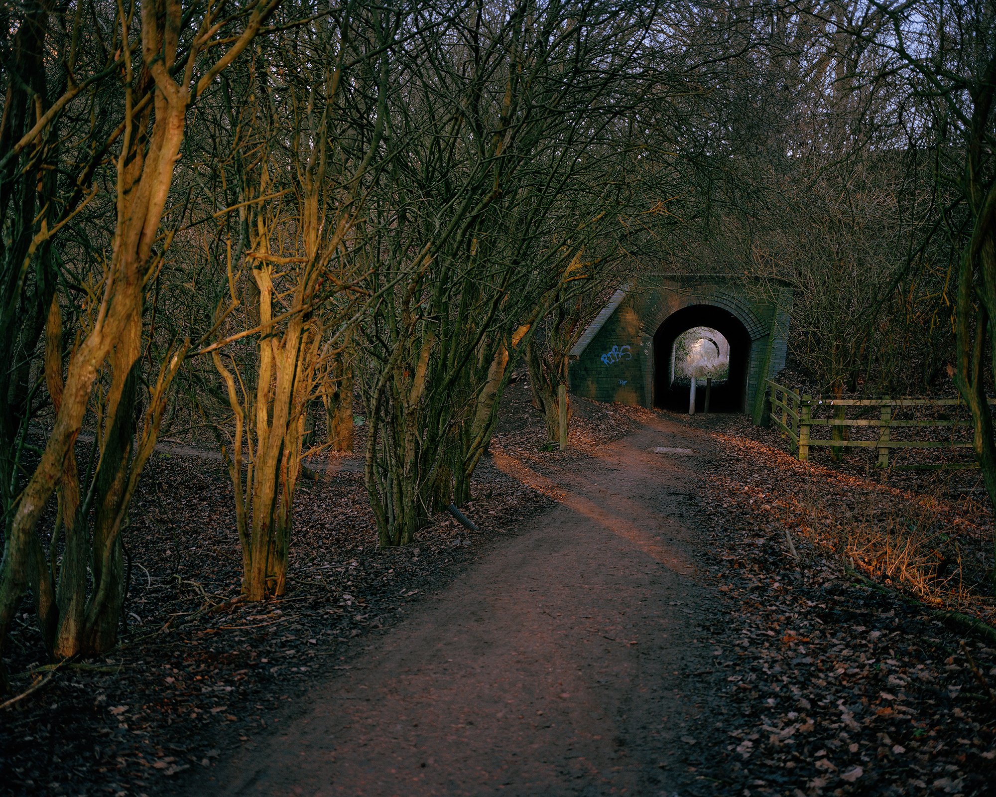 Disused colliery railway bridge, Clipstone, Nottinghamshire.