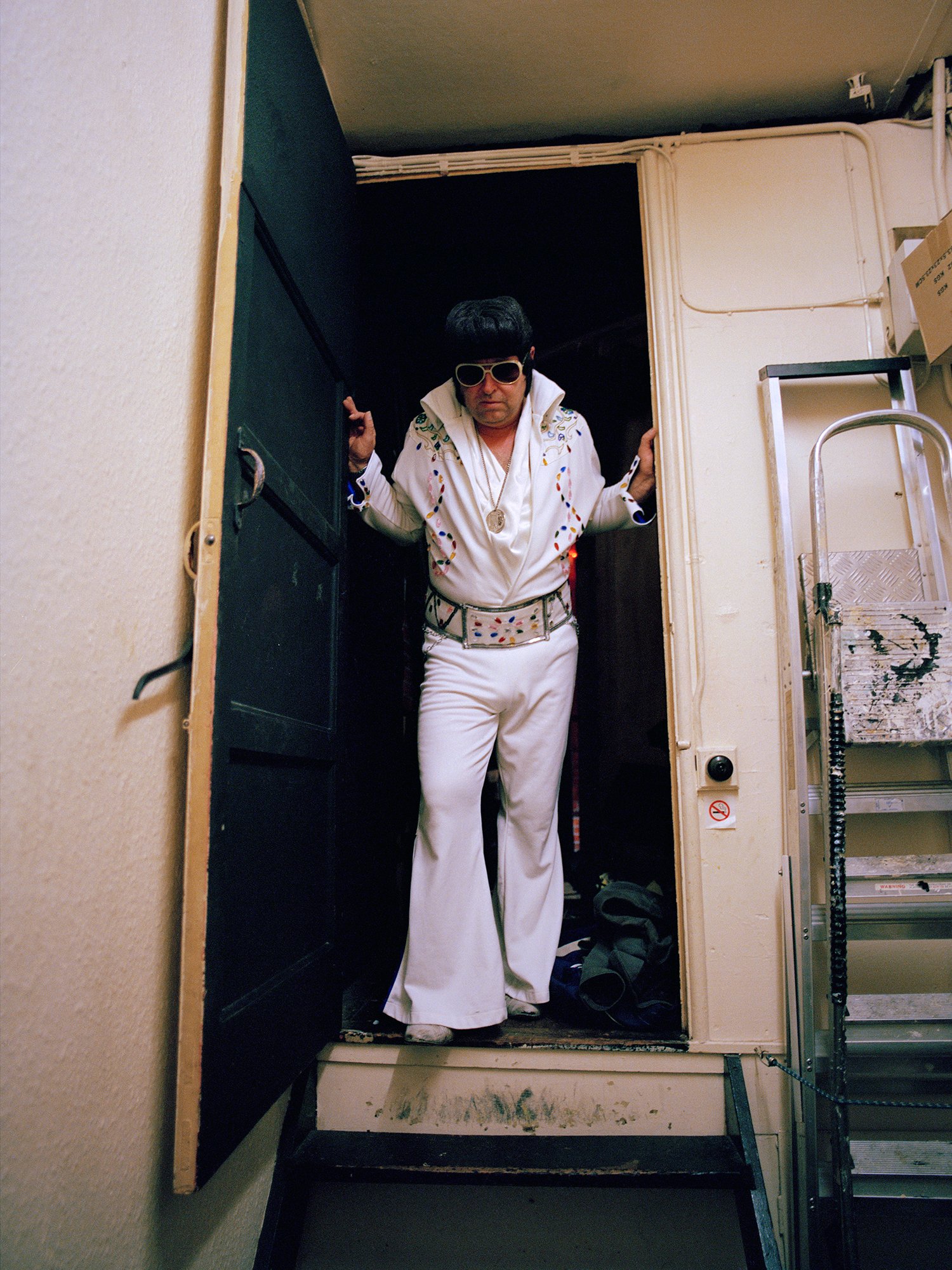 Dad as Elvis, Mansfield, Nottinghamshire.