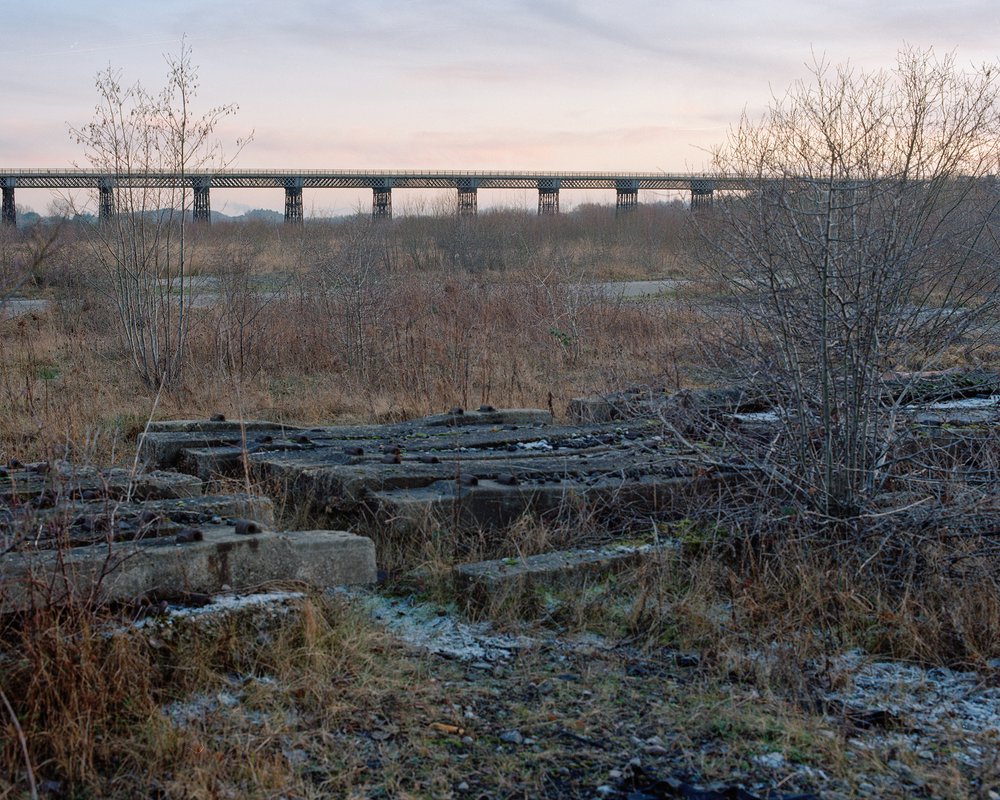Bennerley Viaduct spanning the Nottinghamshire-Derbyshire border.
