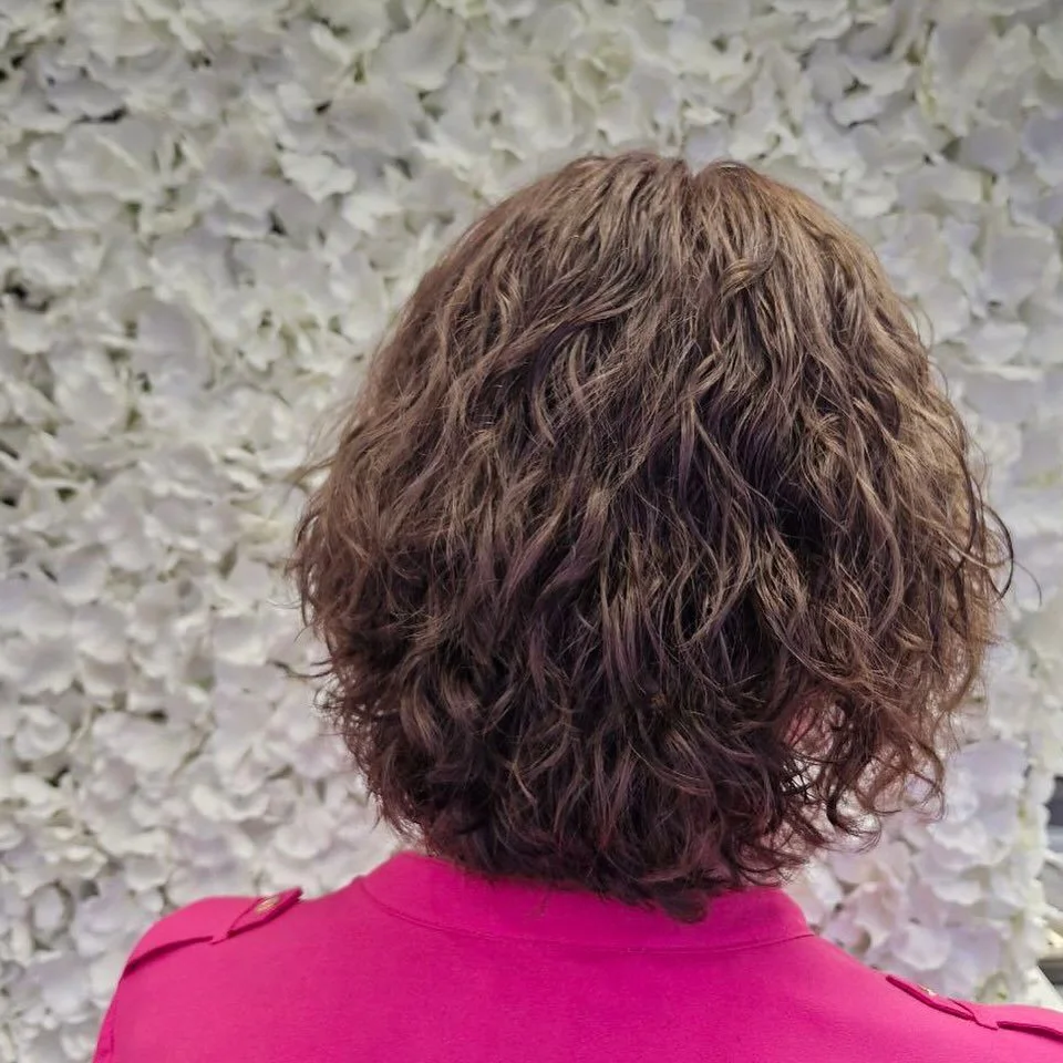 Coloring and haircut all at once 💖by Ana 
#shorthaircutforwomen #shorthaircutforcurlyhair #luxuryhair #downtownhairsalon #hairideasforcurlyhair