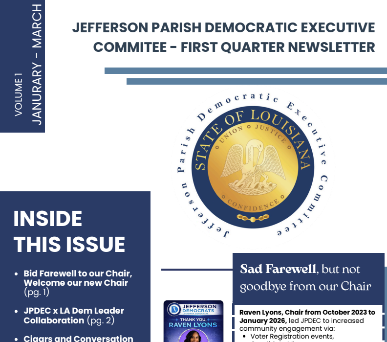 January - March Newsletter