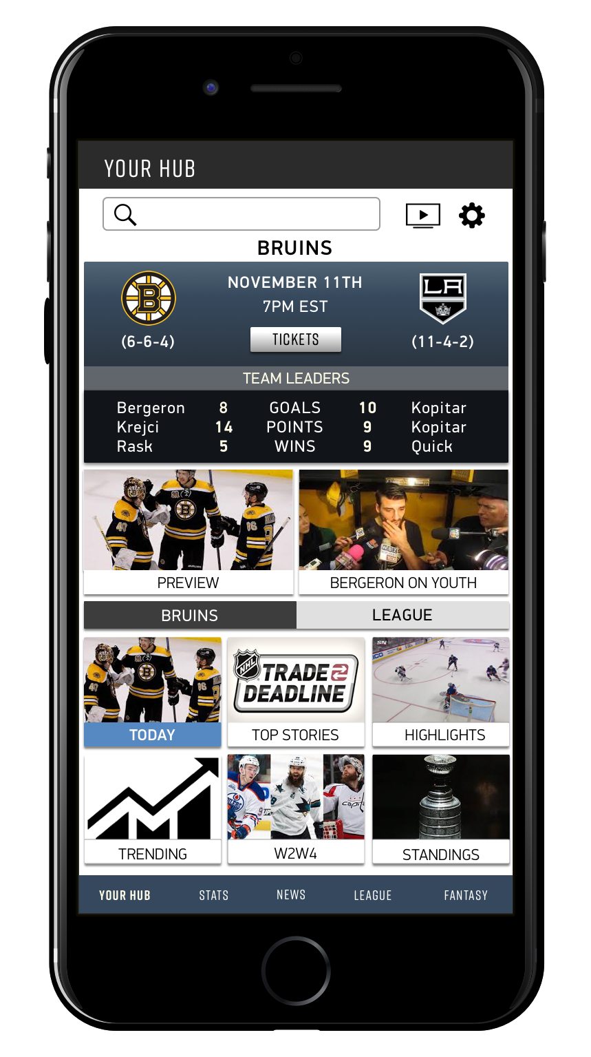 nhl on phone