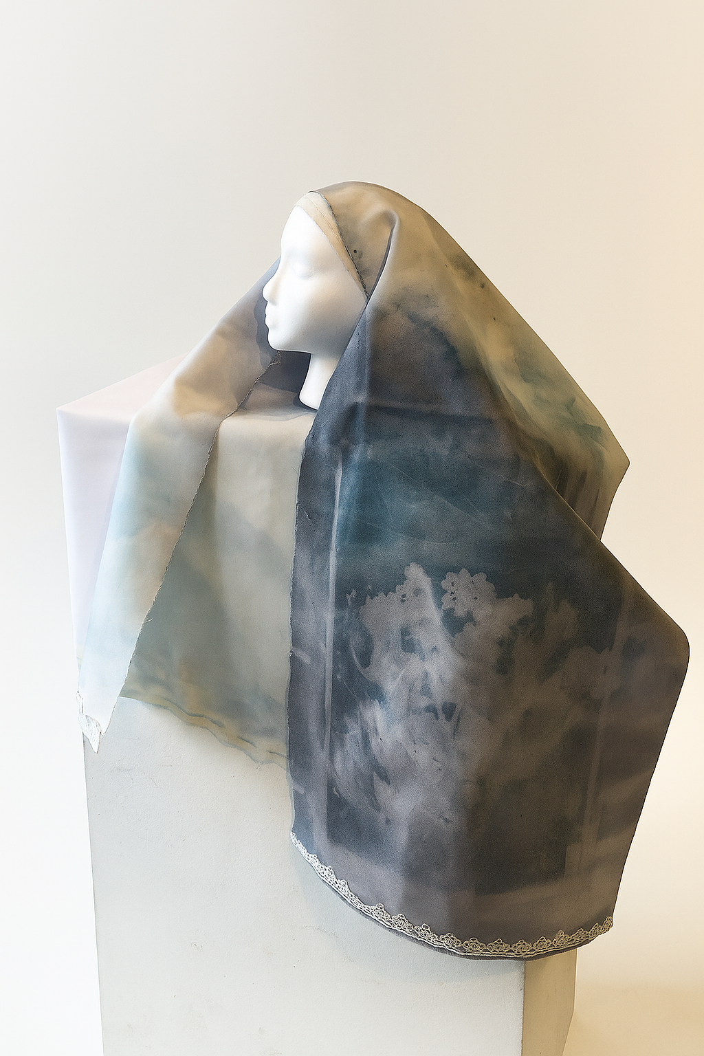 Untitled, cyanotype on fabric