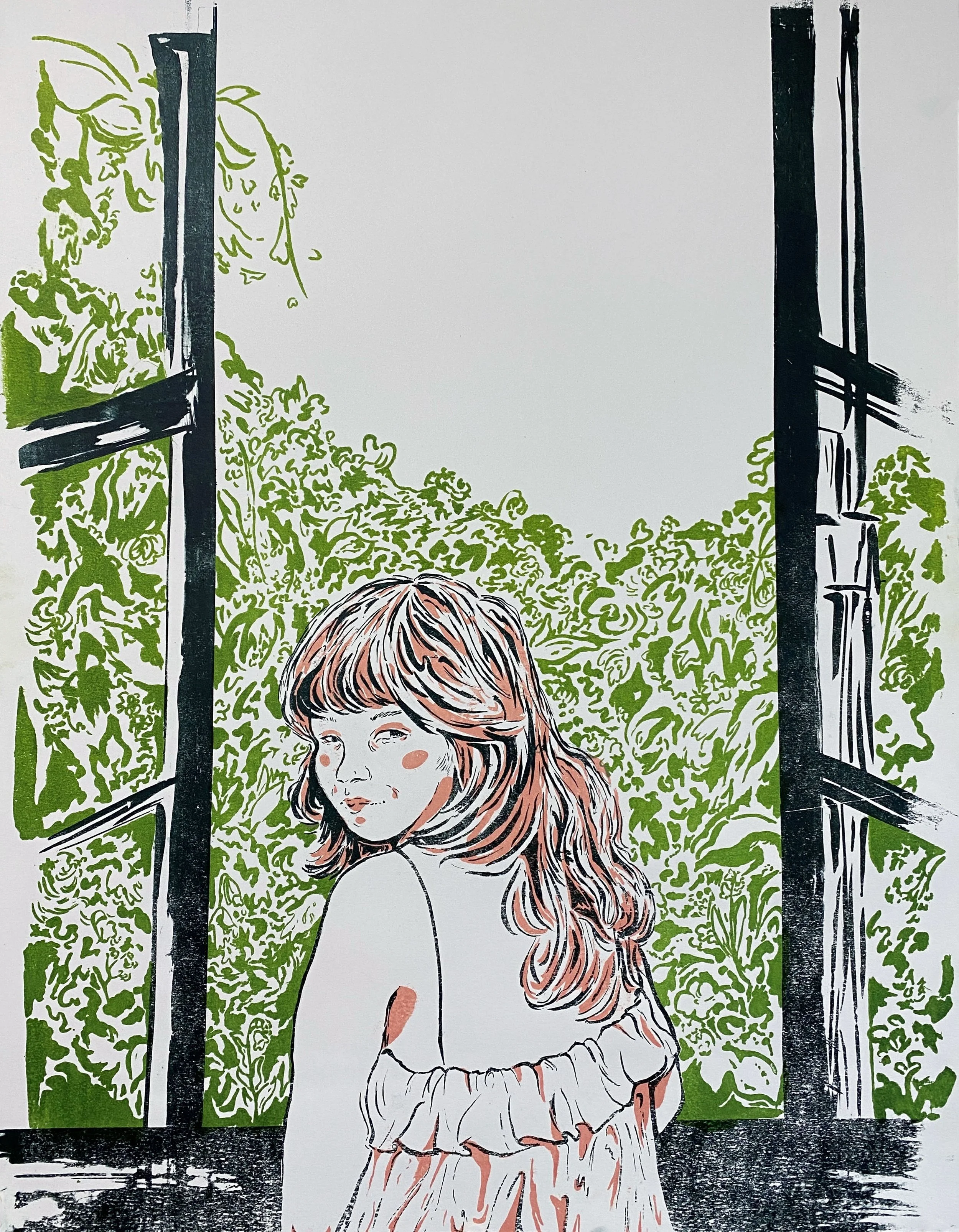 Self-Portrait, Paris, offset print