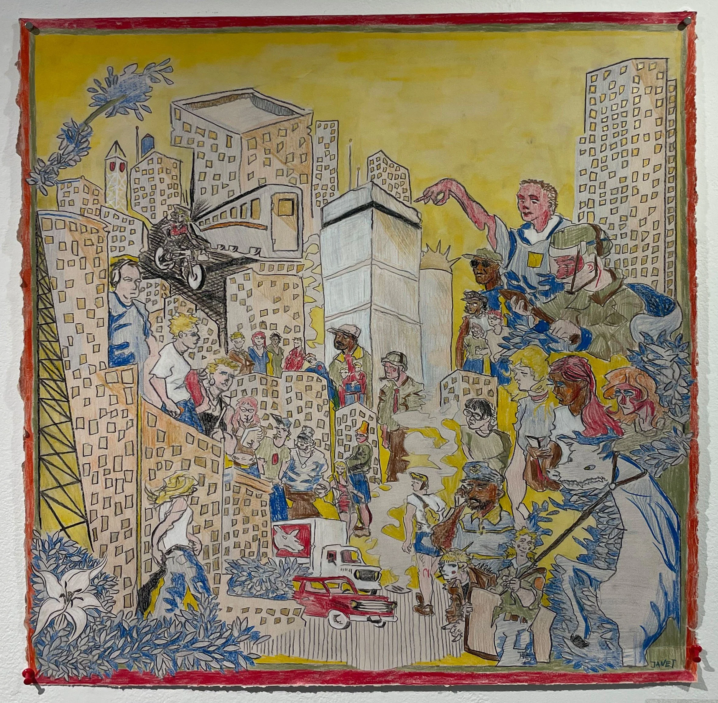 Bostonian Miniature, colored pencil