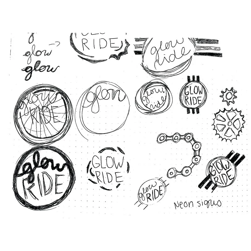 ACS Glow Ride Sketches