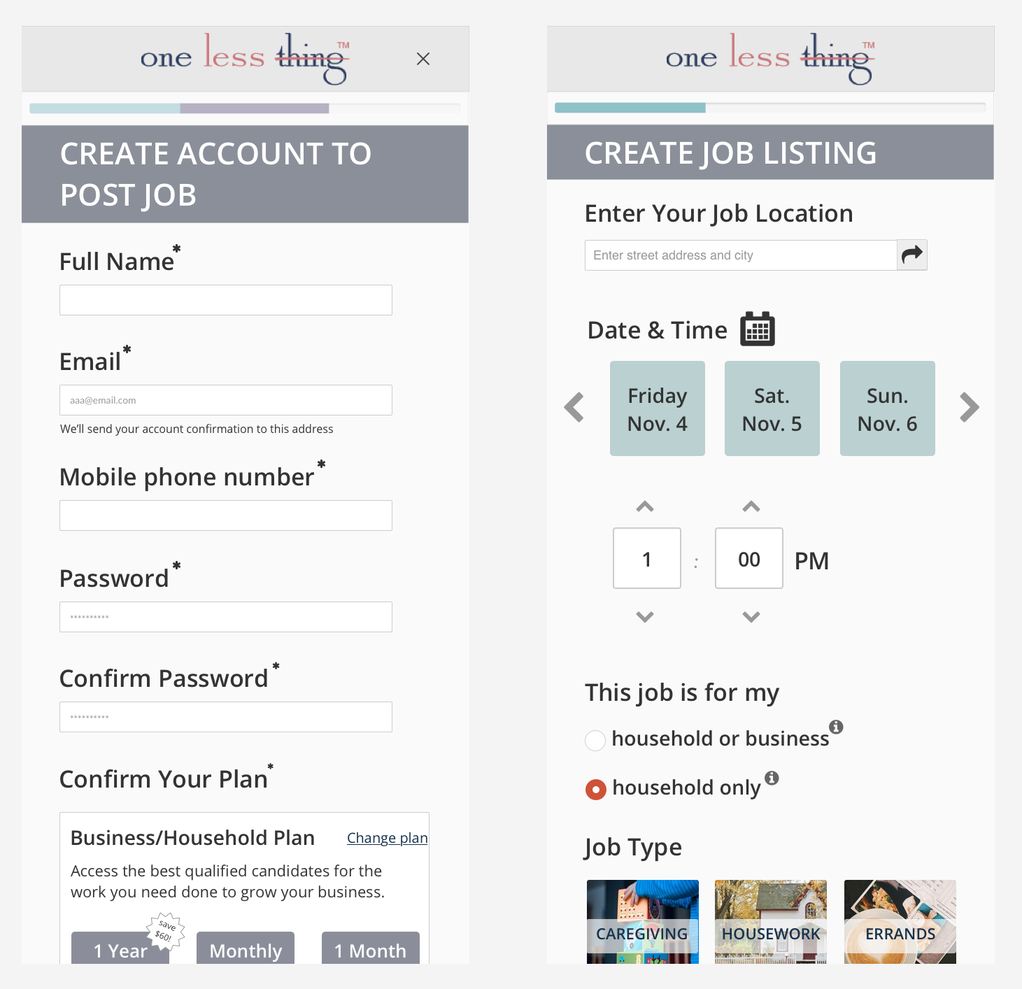 Users found intuitive creating an account while posting a job. They also stated that they are more inclined to create an account throughout the hiring flow for going through the process helps them to better understand the value of the service.
