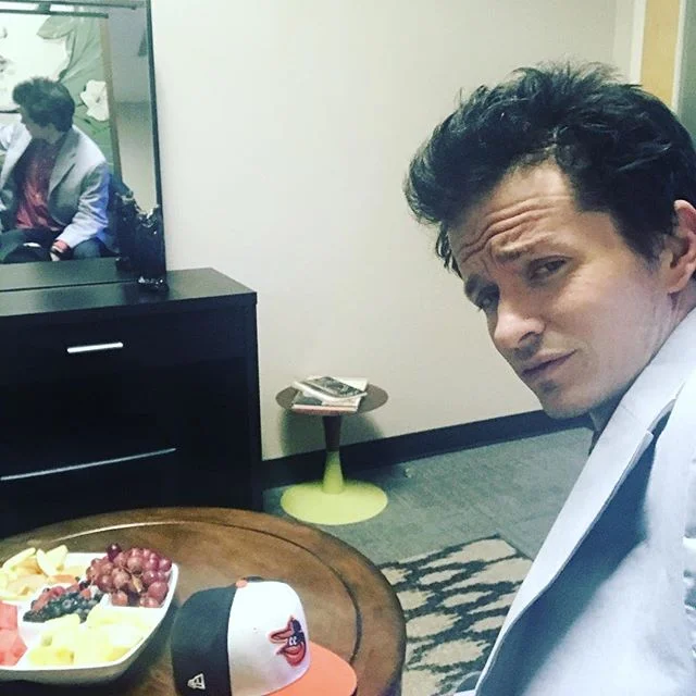 Back stage at @adultswim getting ready to tare it up !