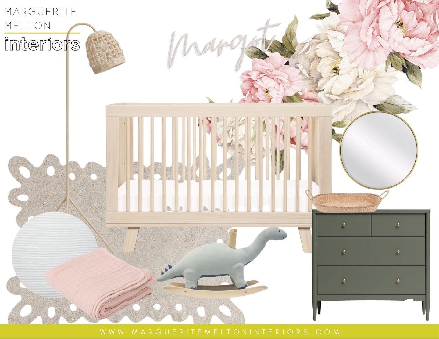 It is the season for BABIES and I love it! 
Watching my friends become mommas has been one of the joys of my life!
I designed this sweet nursery for some friends of mine that are in a historical home with a lot of character and small spaces! This is 