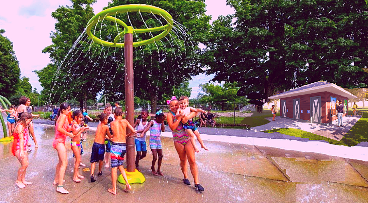 Splash Pad and Accessible Bathrooms