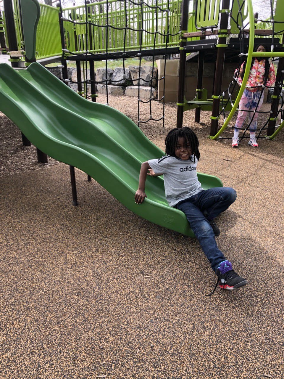 cute kid stewart park slide.jpg