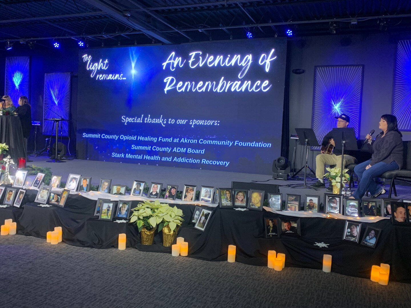 All set for &ldquo;An Evening of Remembrance&rdquo; at Compass North Church. This will be a special evening to remember those we lost too soon to addiction or overdose. 💔❤️ #WeAreHopeUnited #EveningOfRemembrance