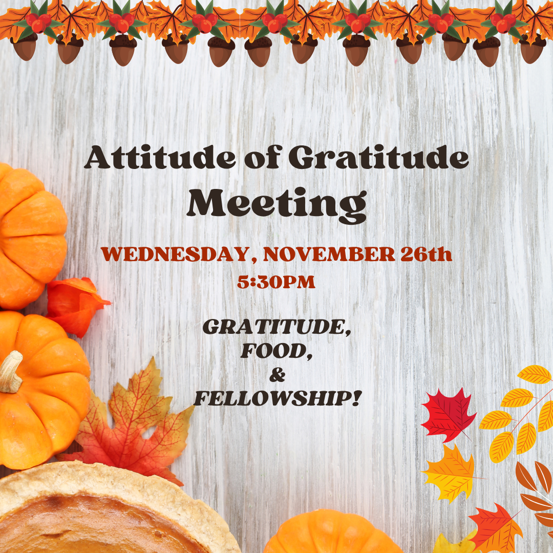 Attitude of Gratitude Meeting 