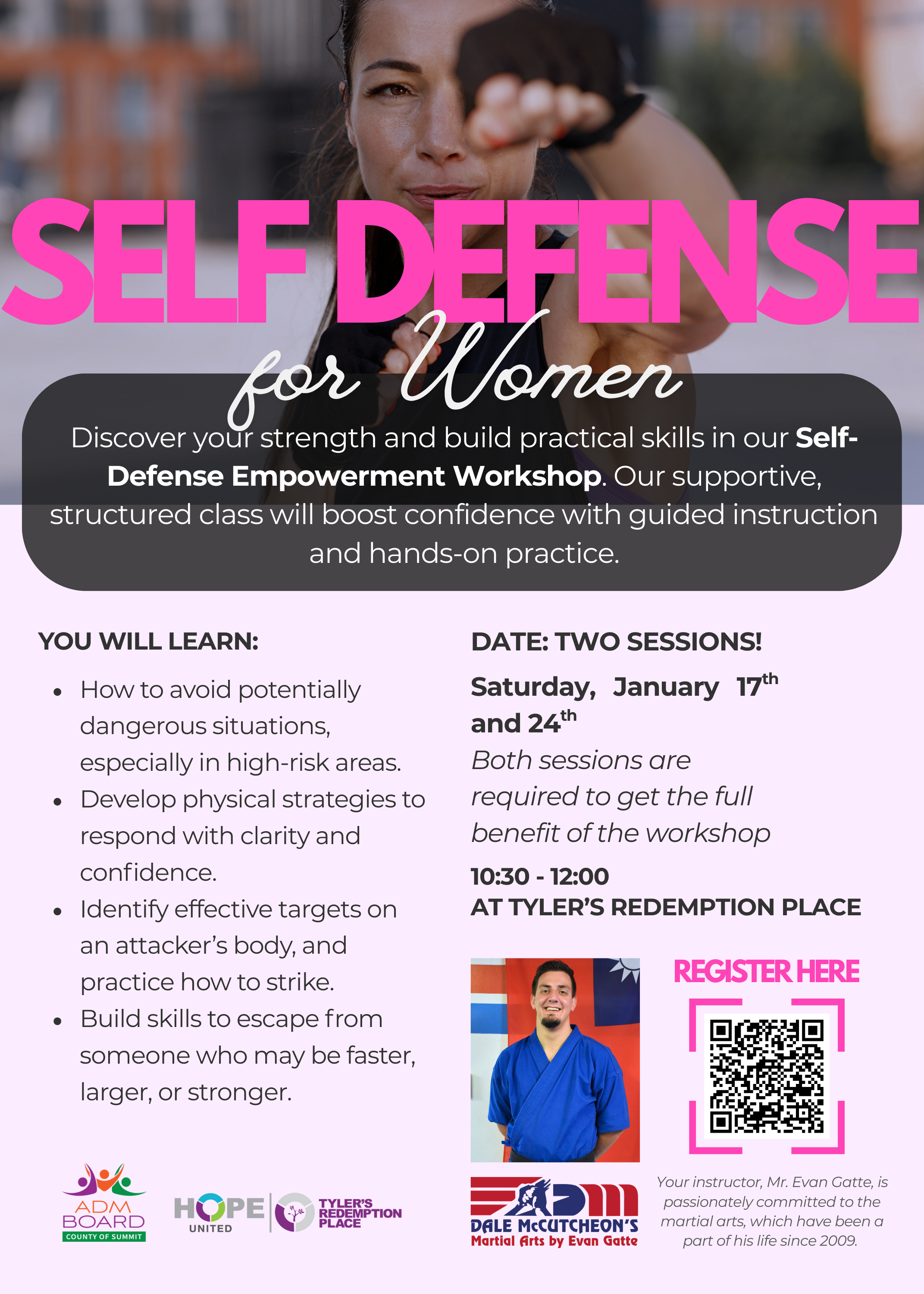 Self-Defense Empowerment Workshop for Women (2 SESSIONS!)