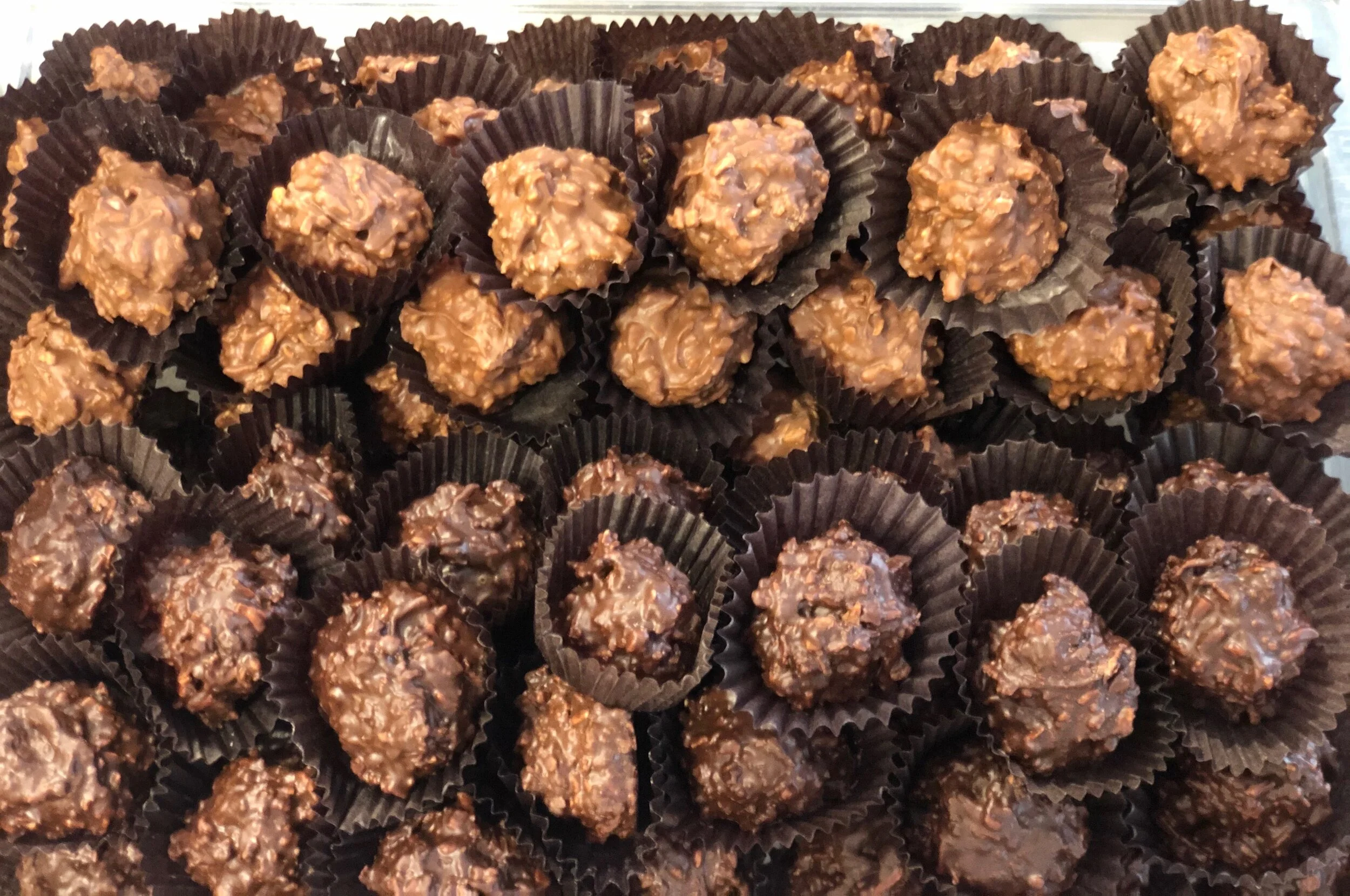 Milk or Dark Chocolate Coconut Clusters 