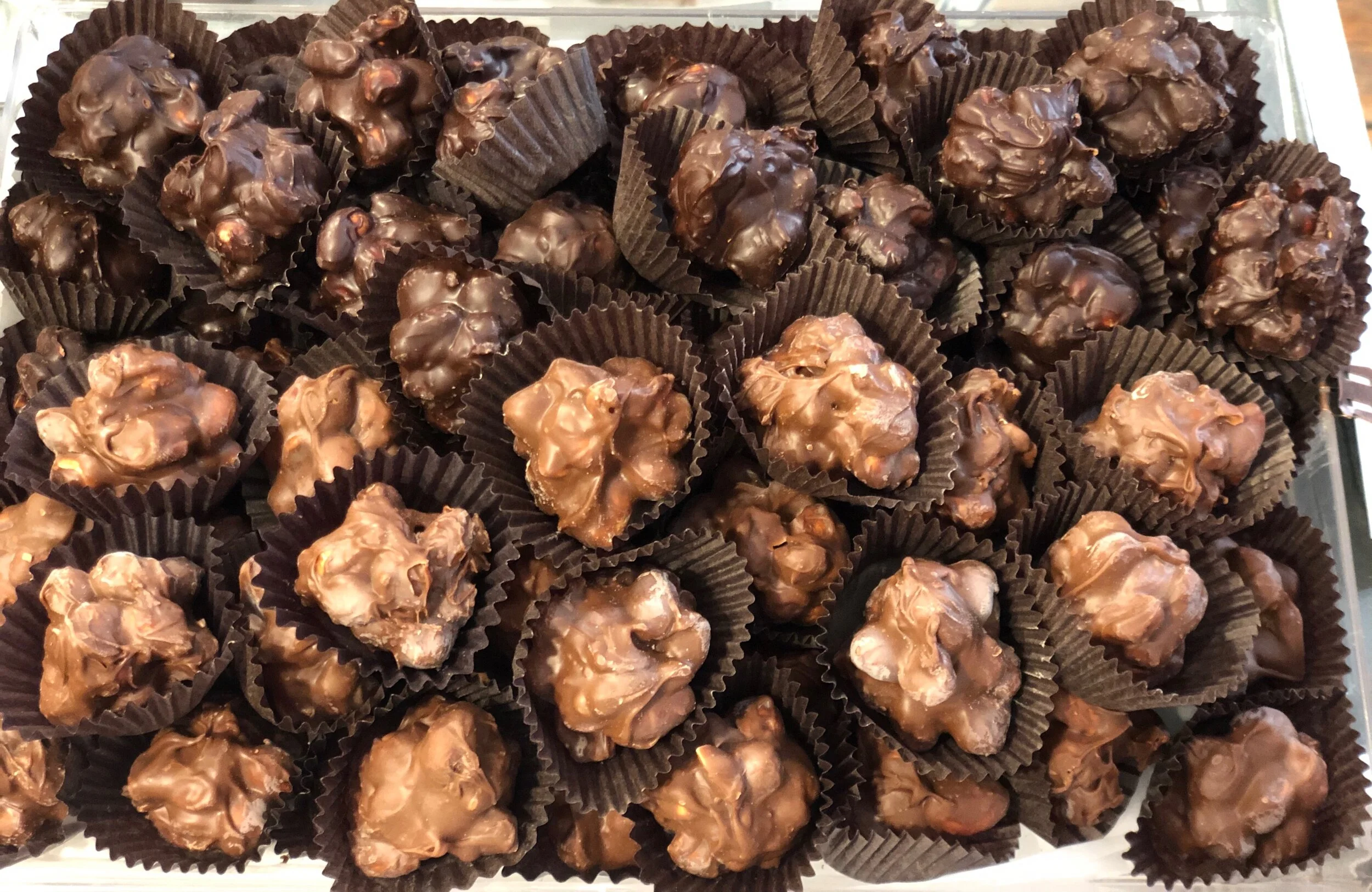 Milk or Dark Chocolate Peanut Clusters