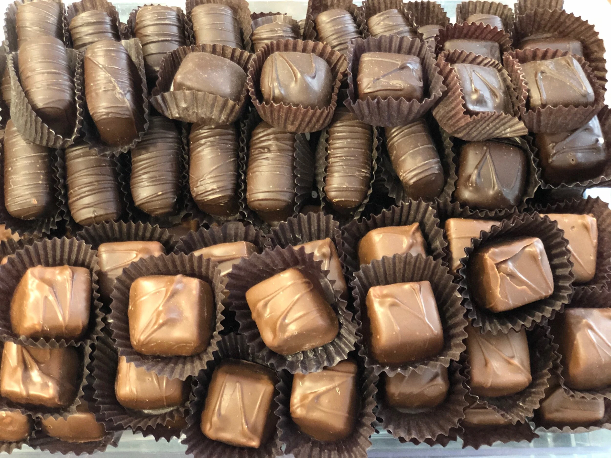 Milk or Dark Chocolate covered Caramallows 