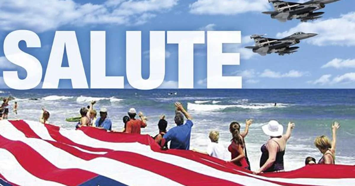 Salute from the Shore , the annual flyover of South Carolina's coast to support and honor America's armed forces.