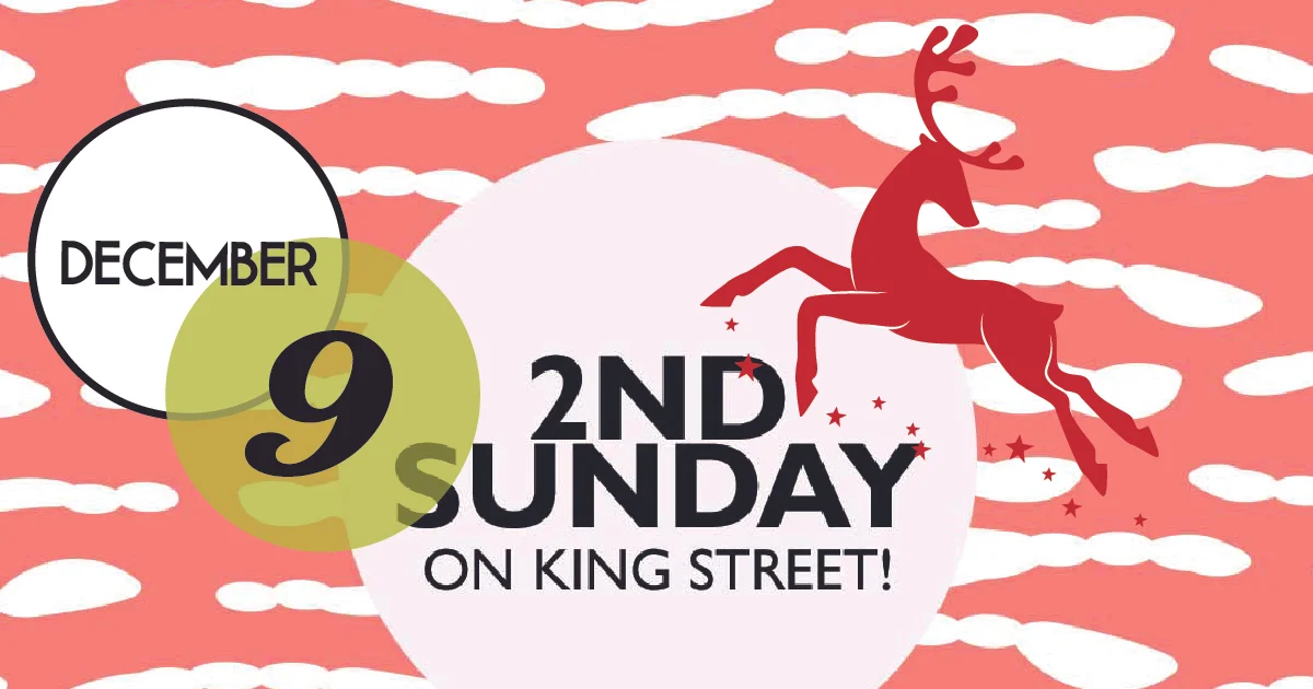 Last 2nd Sunday of 2018. Shopping and socializing from 1-5 PM on King Street, downtown Charleston.