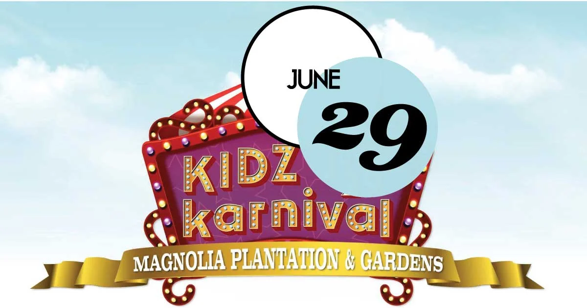 Magnolia Plantation and Gardens Summer Series will end with a fun and whimsical carnival set among our beautiful new Children’s Garden. Activities will include carnival games, inflatables, concessions, a magician, and so much more!