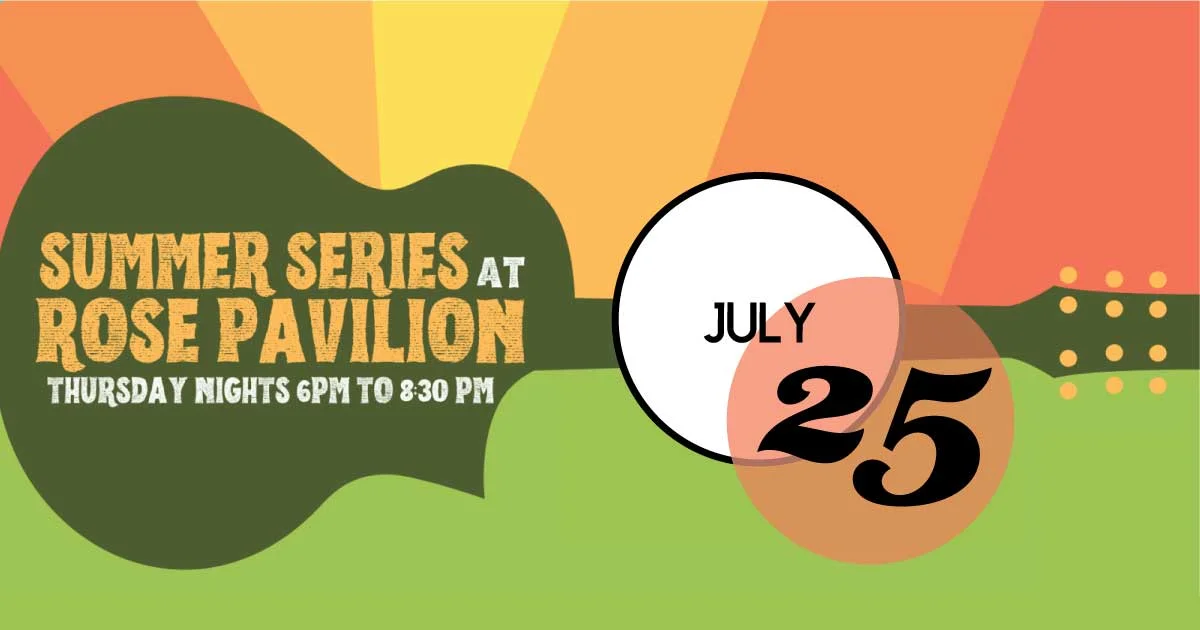 Rose Pavilion hosts a free music series in Hampton Park on Thursday nights, July 25th.