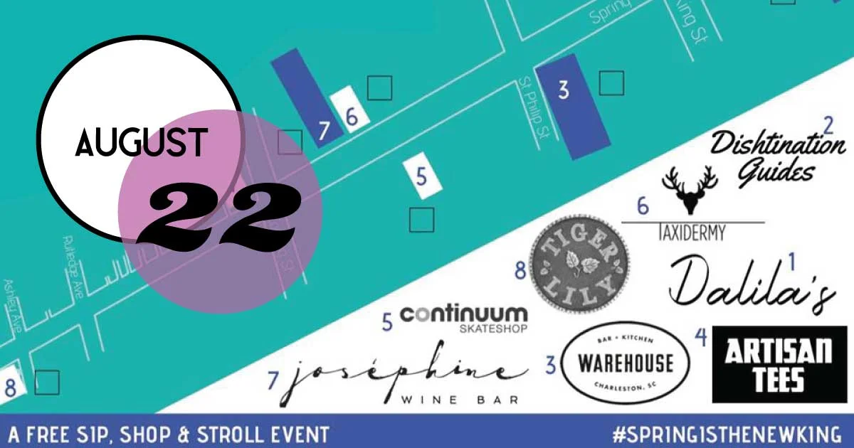 Enjoy shops on Spring Street at the Spring Street Stroll, Aug 22, 4-9 PM.