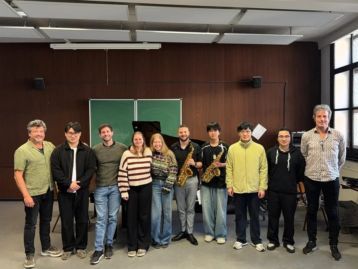 Feeling incredibly thankful to Raf Minten and Koen Maes for the warm invitation to work with their fantastic saxophone studio at the Gent Konservatorium last week! 🎷 It&rsquo;s always a joy to collaborate with such talented and motivated students on