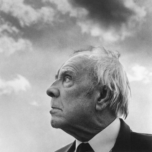 Jorge Luis Borges by Ferdinando Scianna, 1984.