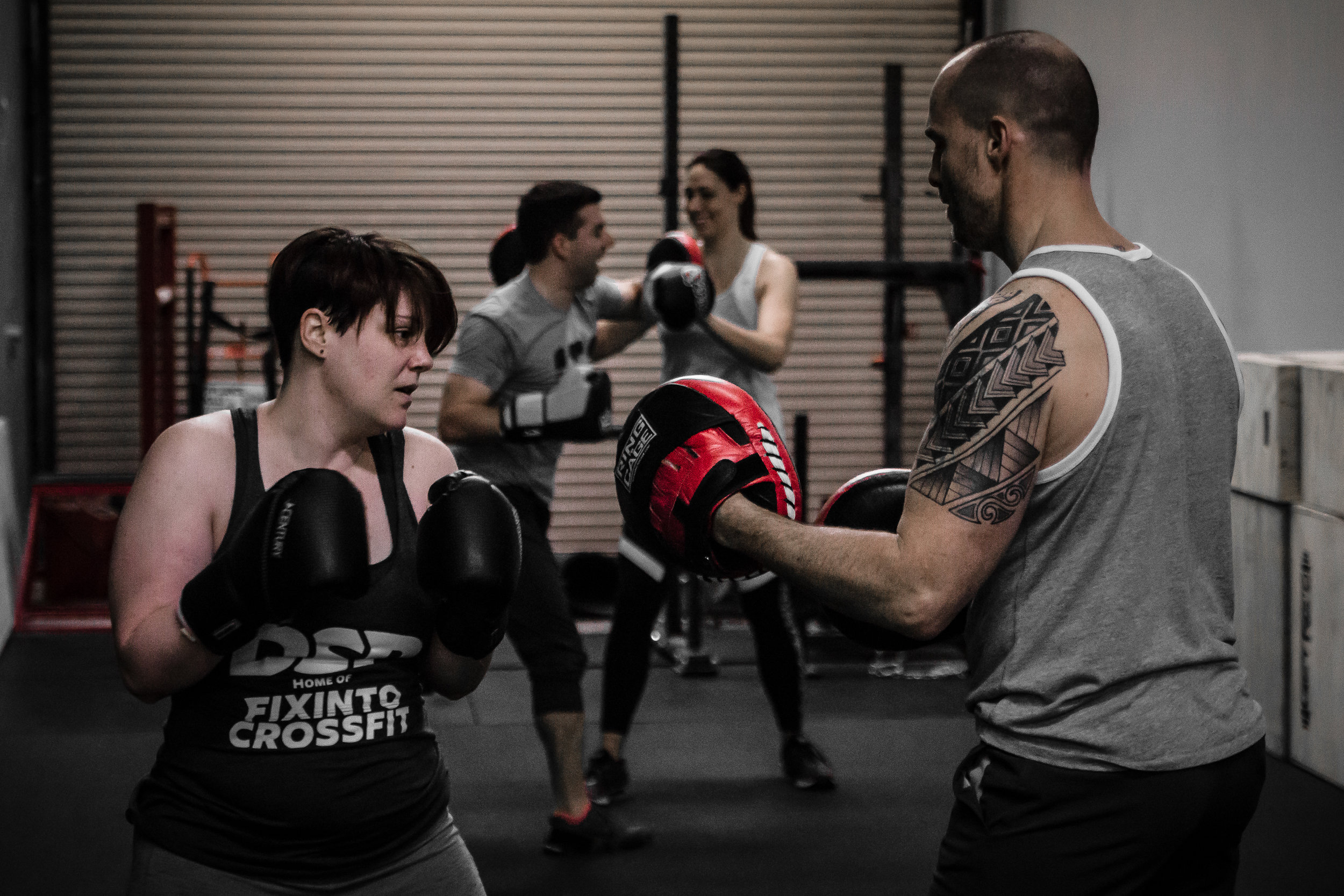 Kickboxing class