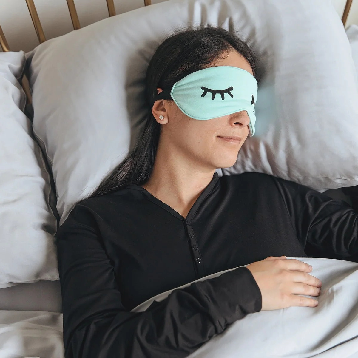 sleep mask adult aquamarine bamboo sleep mask