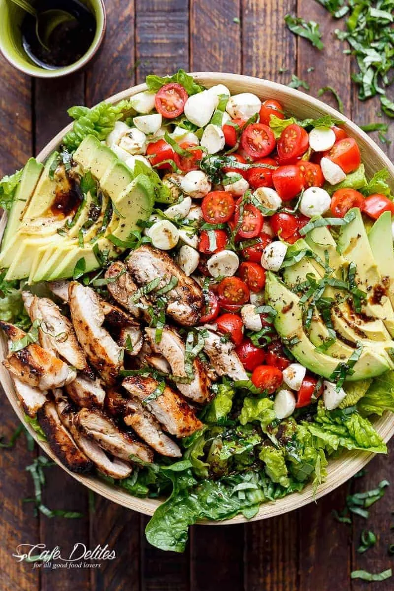 Snow Day ❄️ Fitness at Home: 2 Bodyweight CrossFit Workouts and a Delicious Zone Diet Dinner Recipe. By Coach JKH 1 Chicken Avocado Caprese Salad 301