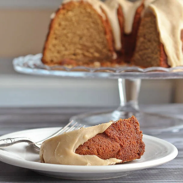 Spice Cake with Orange Whiskey Icing