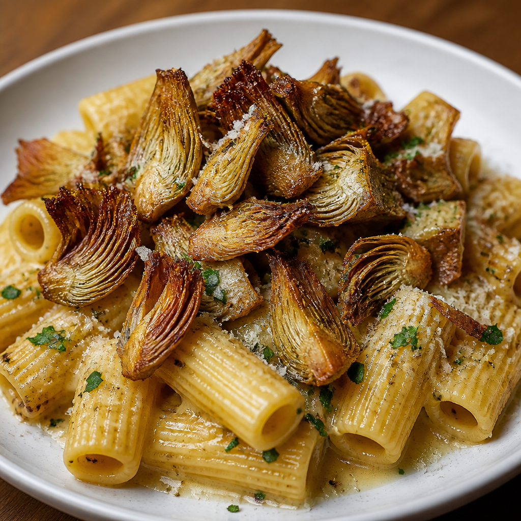 Crispy Artichoke Pasta
