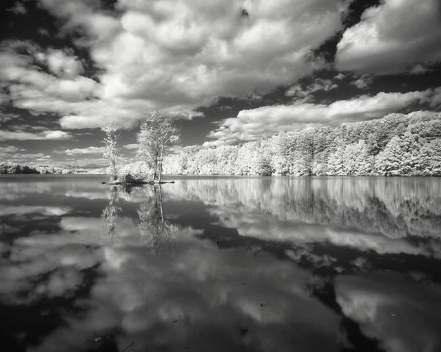 Chadwick Lake in Newburgh in infrared.  #newburghny #chadwicklake #infrared #silver