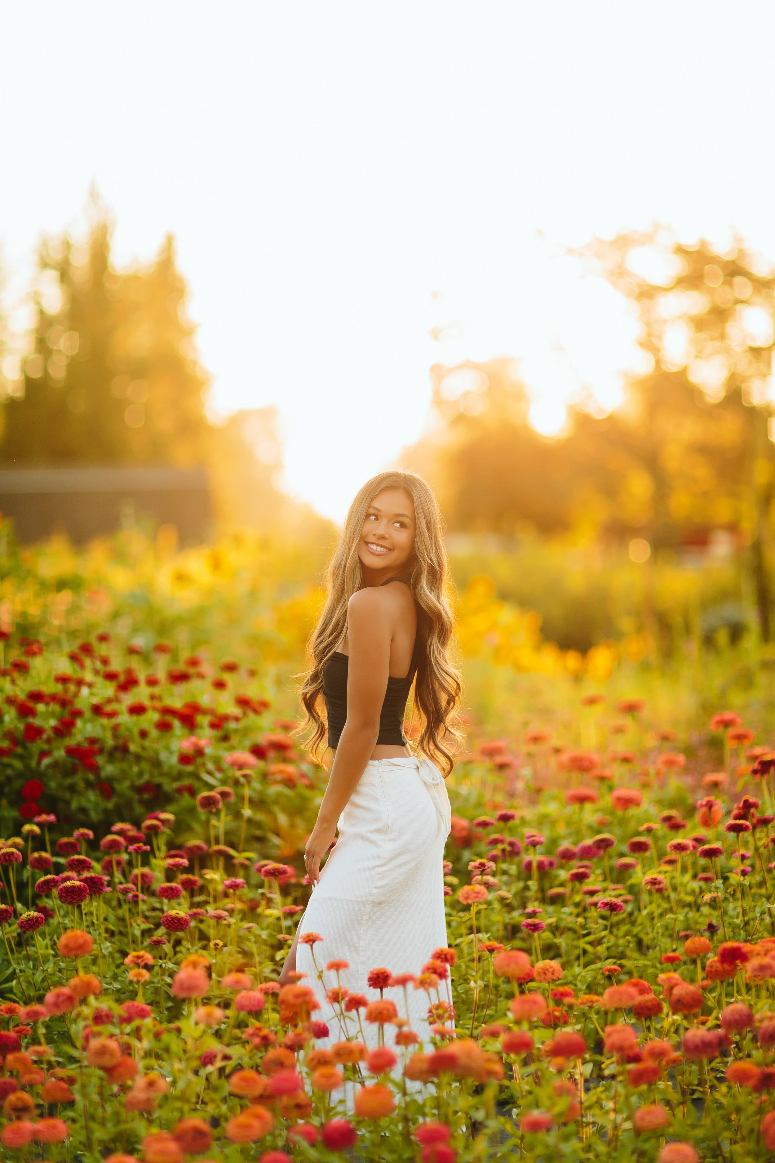 Adorable Girl Flowers Poses Field During Stock Photo 70247461 | Shutterstock