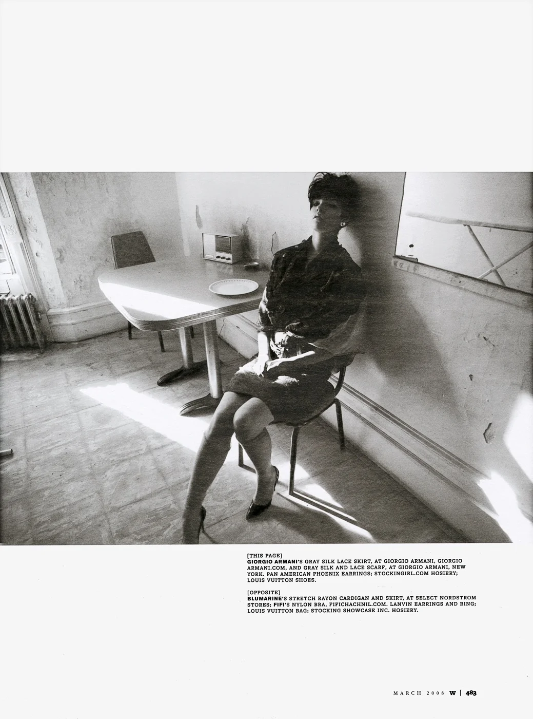 W Magazine March 2008 by Craig McDean