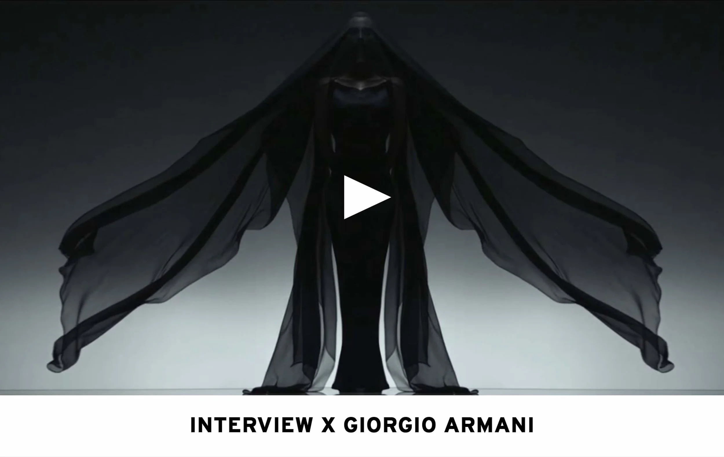 Interview Magazine + Giorgio Armani