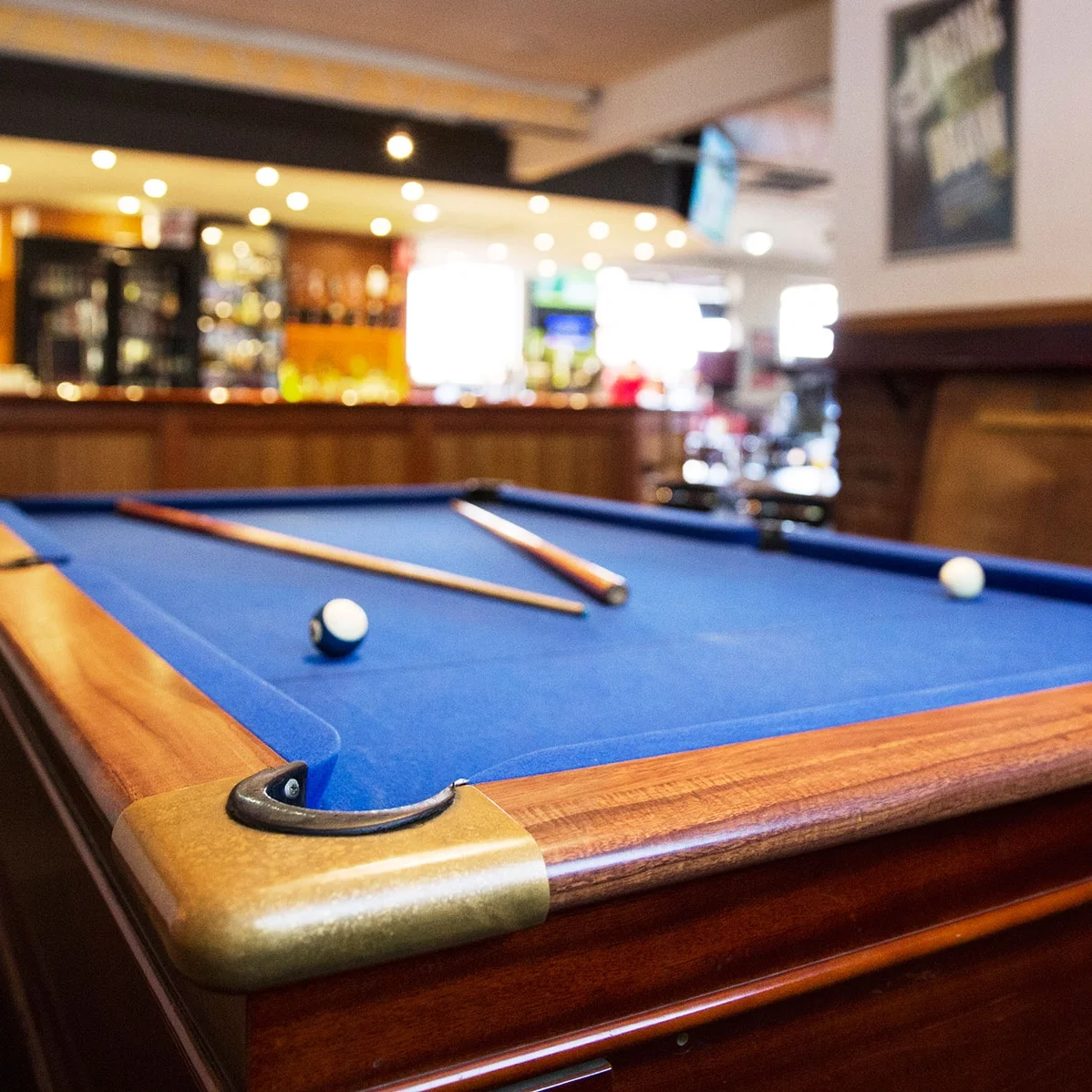 Pool tables and entertainment