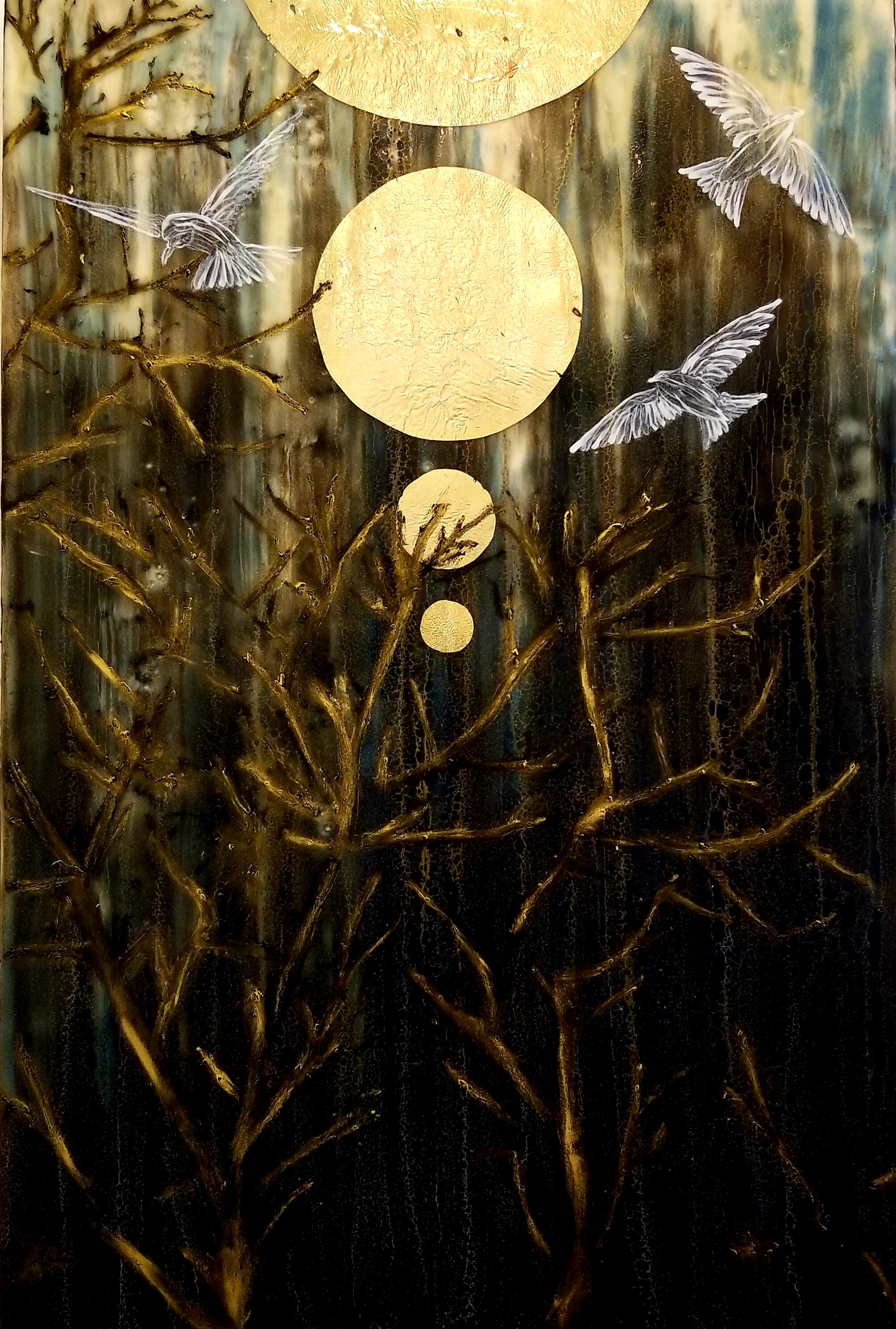 GhostBirds in Flight, Following the light I_12x18.jpg
