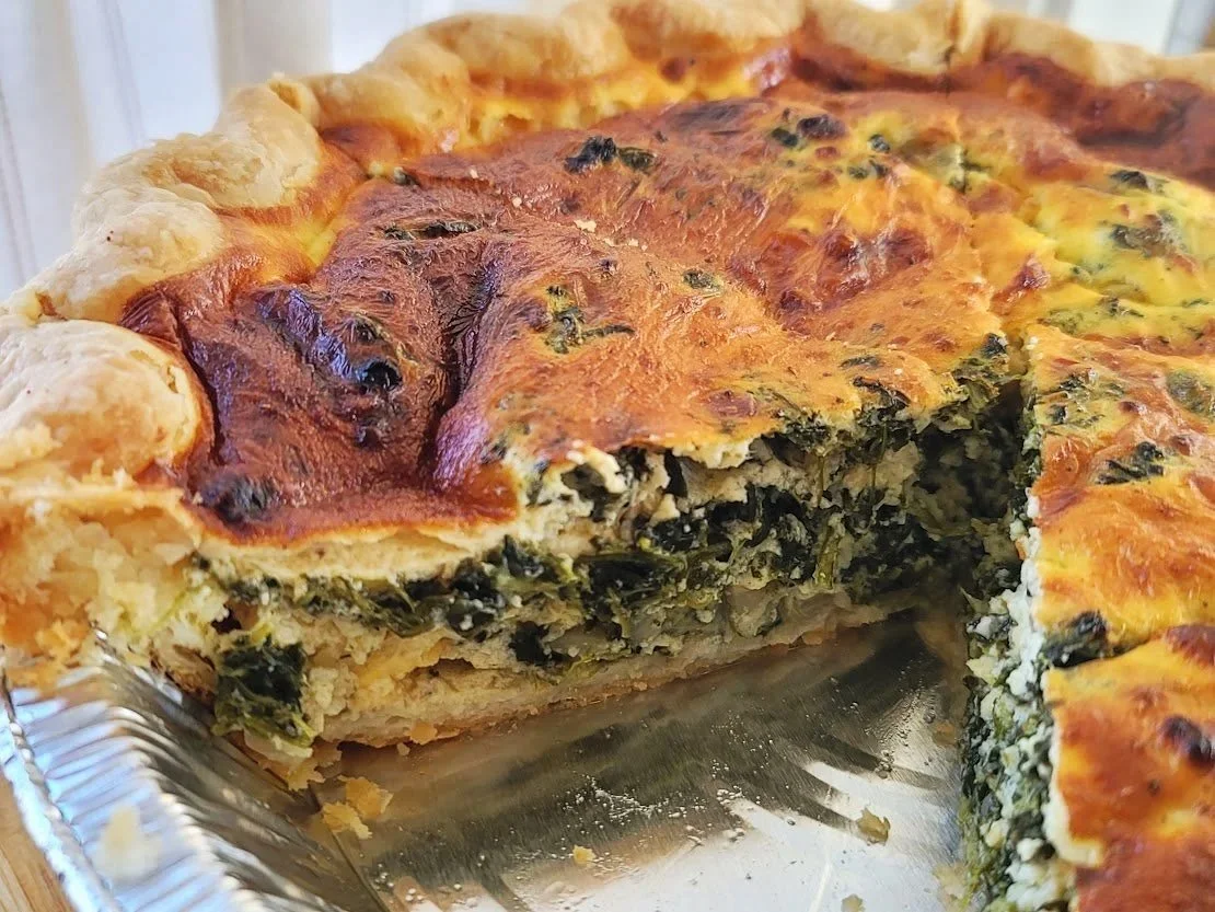 Spinach Feta Quiche