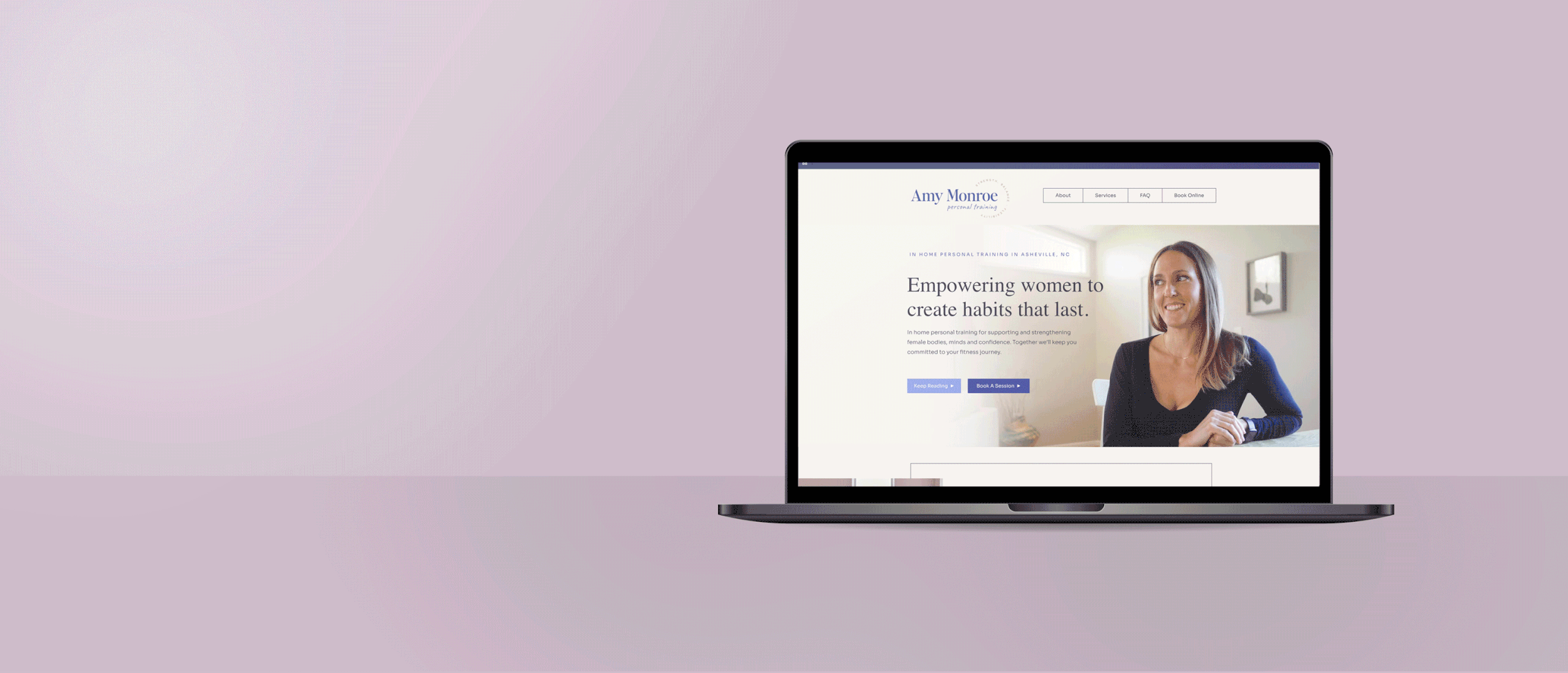 Personal Trainer's website and brand design