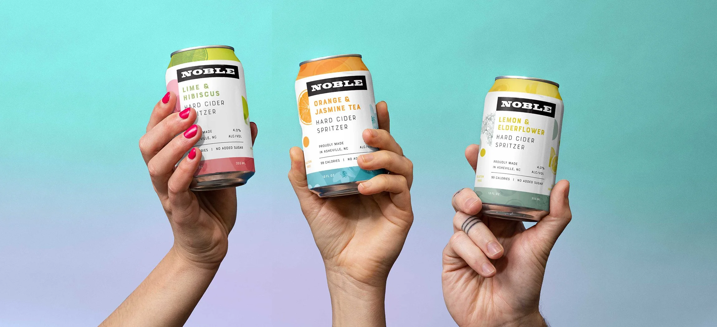 Noble Cider Hard Seltzer Can Design