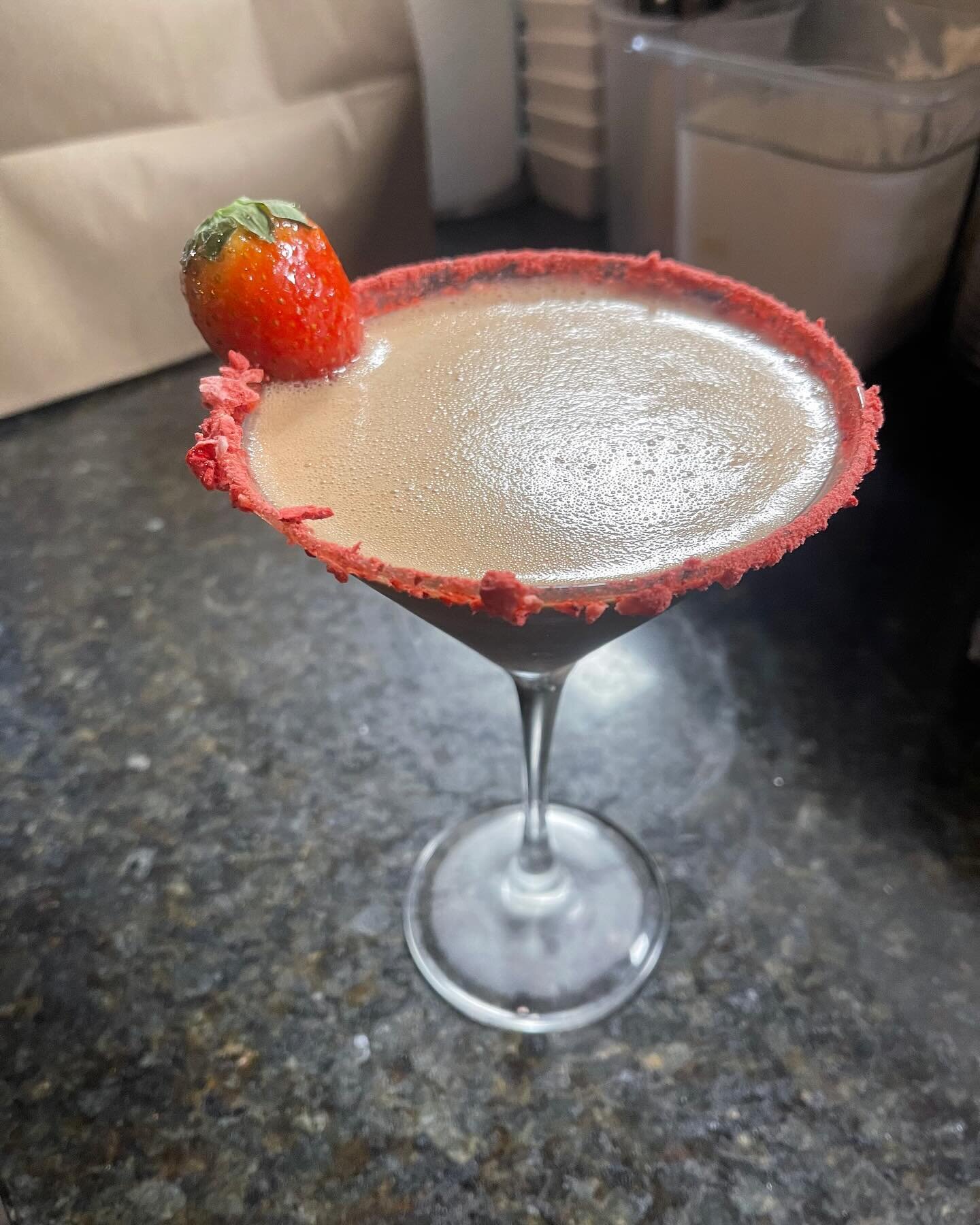 We are introducing two very special Valentine&rsquo;s Day cocktails:
Chocolate-Strawberry Martini and a Passion Fruit Paloma with hint of Cayenne