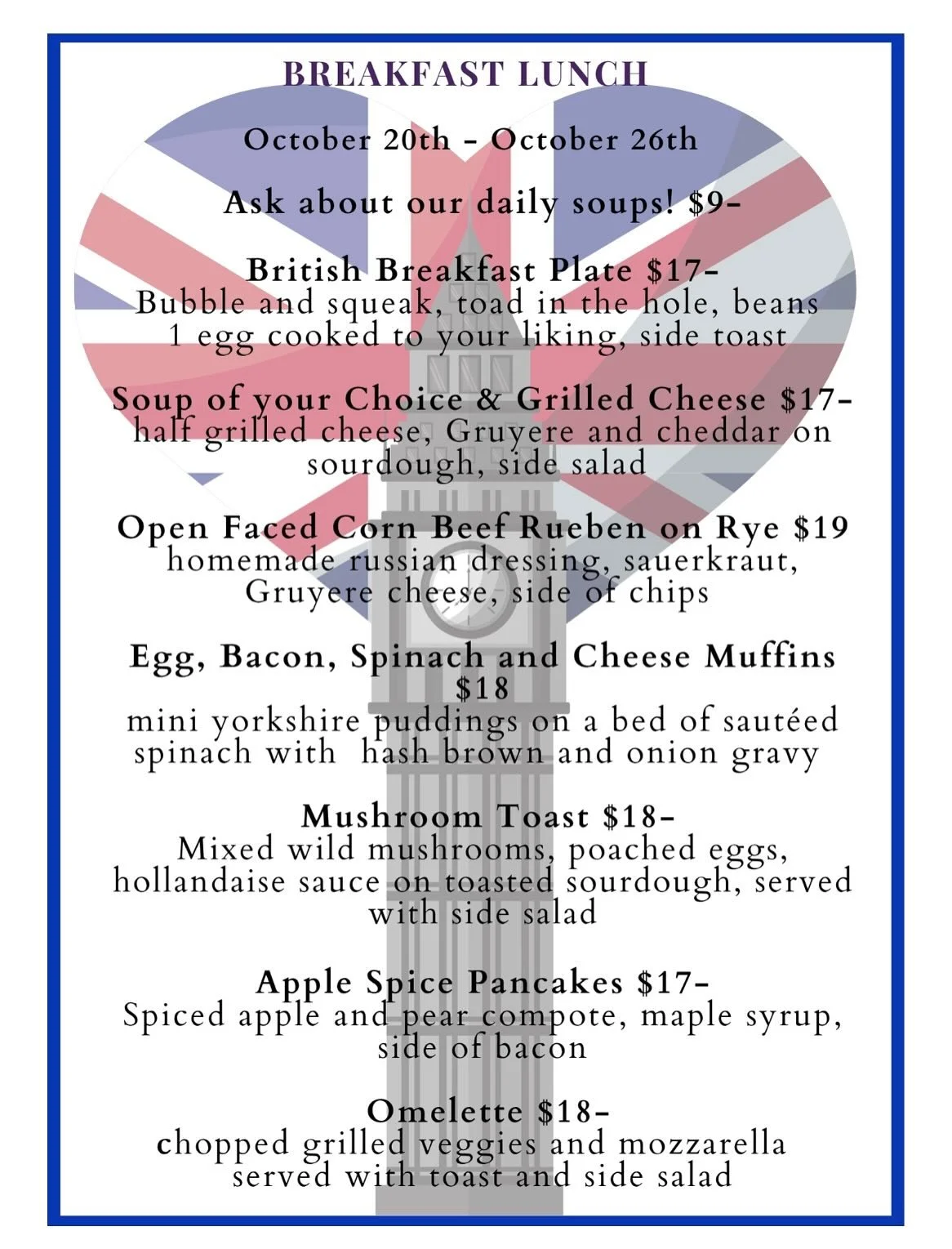 This weeks specials! Don&rsquo;t miss your chance to try them!
 
#Food
#Foodie
#FoodPorn
#Yummy
#Delicious
#FoodLover
#InstaFood
#FoodPhotography
#Tasty
#nomnom