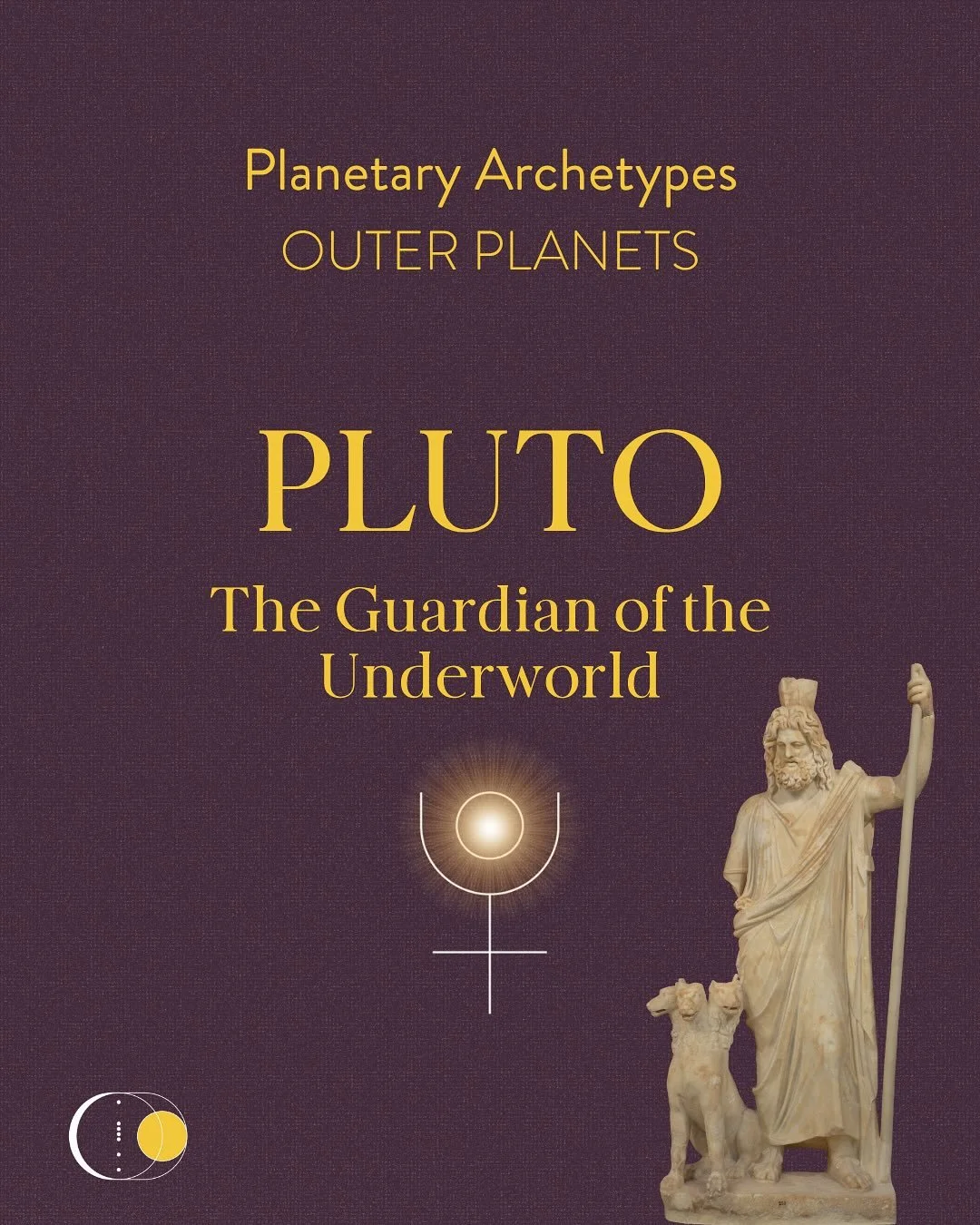 PLUTO 
The Guardian of the Underworld

🌟Pluto in Astrology: 
Pluto represents the areas of life where you transform, release, and reclaim your deepest power. Archetypally speaking, Pluto is the alchemist, the underworld guide, the force of death and